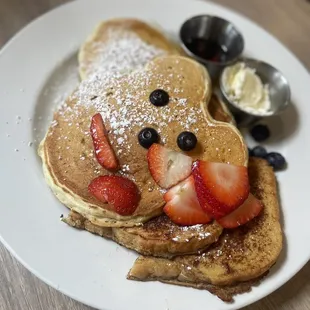 Pancake and French toast combo