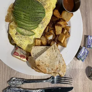 The presentation of the omelet