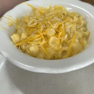 Homemade mac &amp; cheese.  My son ate 2 bowls.