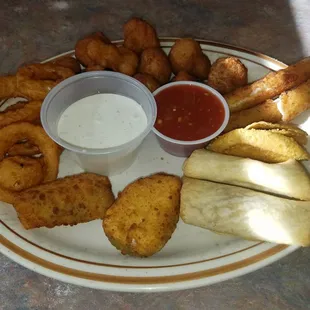 Appetizer special, nothing to brag about.  I&apos;d pass if i were you