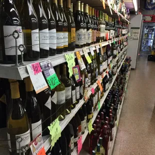 Huge wine and champagne selections.