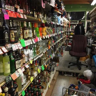 Huge liquor selection