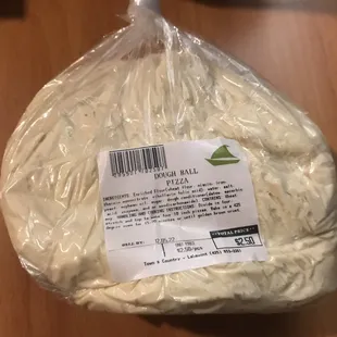 a bag of dough