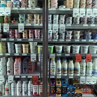 Wonderful selection of yogurts