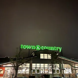 storefront at night