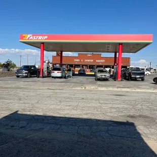 a gas station
