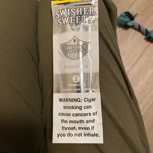 This is how they sell their wraps, swishers, etc. For all you know, they could put something in there.