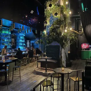 people sitting at the bar