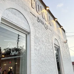 the outside of the building