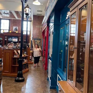 shoppers walking through the store