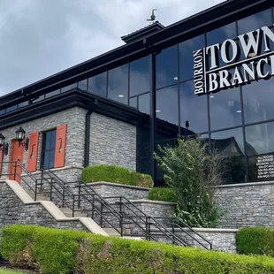 the front of the building