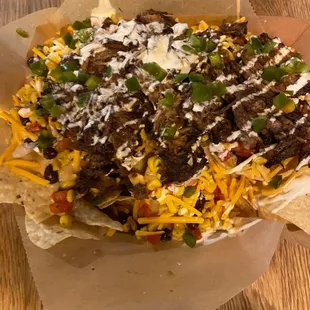 Pork nachos