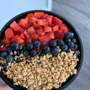 Acai bowl; sub banana for berries