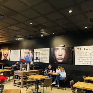 people sitting at tables
