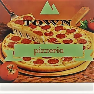 Town center pizzeria logo