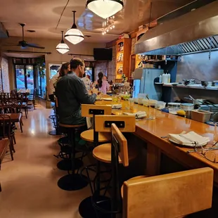 sushi and sashimi, interior