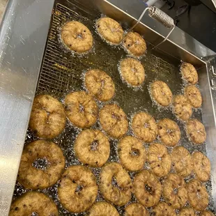 Blueberry cake donuts