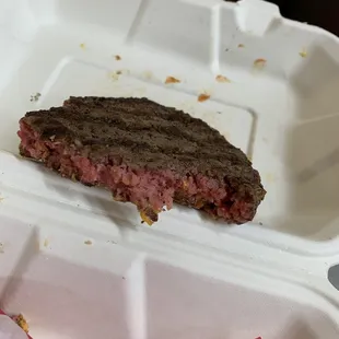 Raw burger