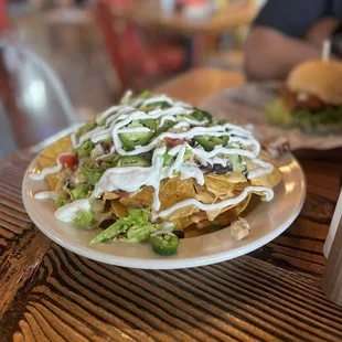 Nachos with grilled chicken