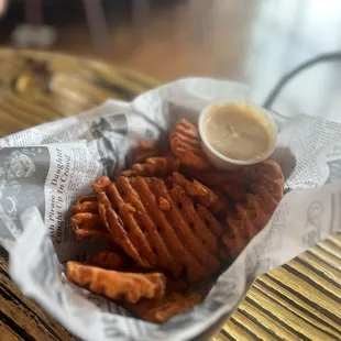 Sweet potato waffle fries