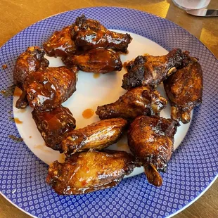 Mango BBQ and Thai Chili wings