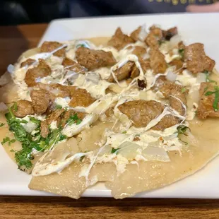 Al Pastor taco (pork loin and Oaxaca cheese!