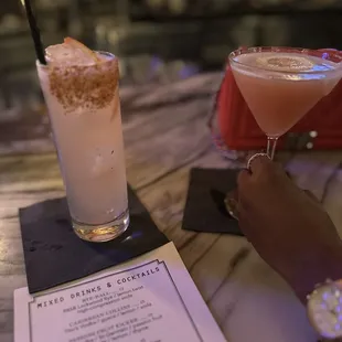 "Summer In Dallas" and "Passion Fruit Kicker" Cocktails