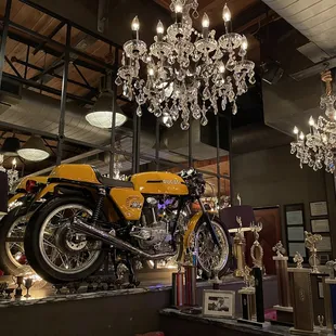 Another Ducati near the entrance which ties in with the racing decor of the restaurant