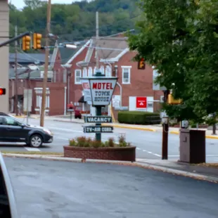 Sign at the corner