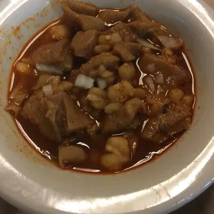 This is menudo and it is flavorful but the locals keep calling it breakfast soup. Whaaaaaaa!!!!!