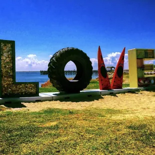 Overlooking the harbor