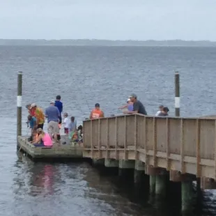 Crabbers off the Duck boardwalk