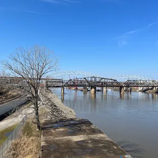 Views from the end of the bridge