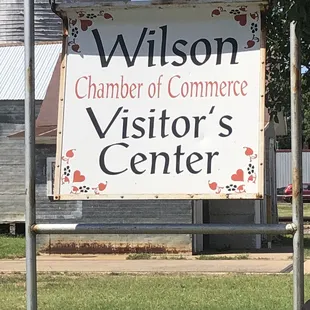 Visitors Center sign