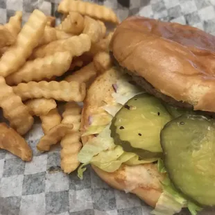 Cheeseburger Meal $9.54. The beef patty was stuck to the top bun.  It was good for the price.
