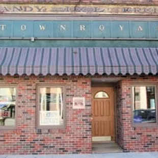 the front of the building