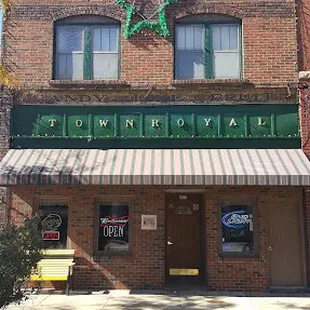 the front of the building