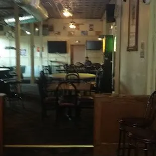 the inside of a restaurant