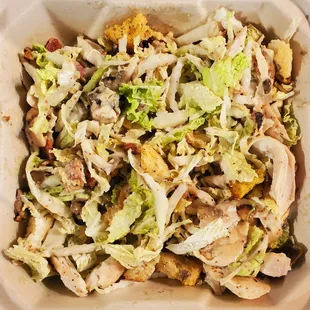 Warm Napa Canbage Salad now comes with chicken!!