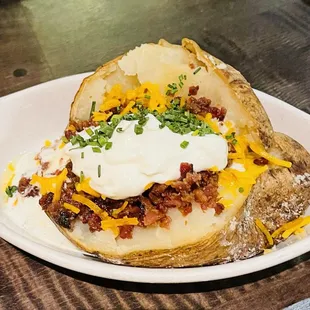 Ultimate Loaded Baked Potato: smiling at me!