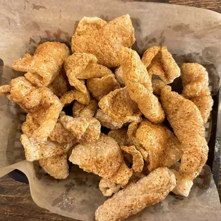 The pork rinds.