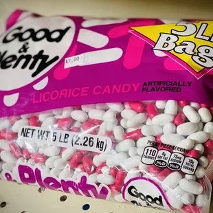 Biggest bag of Good &amp; Plenty I've ever seen!