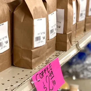 Generic coffee $2.99