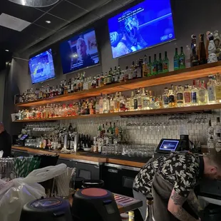 Bar and tvs
