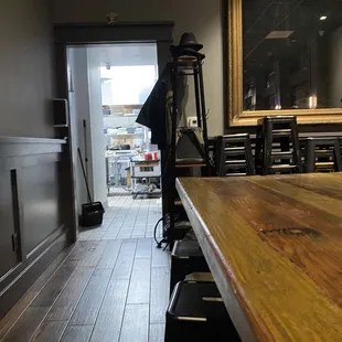 Kitchen and communal table