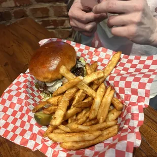 JD bourbon burger