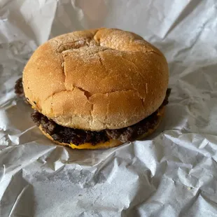 Double cheeseburger
