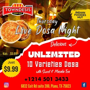 a flyer for a pizza night