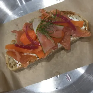 Smoked Salmon Tartine