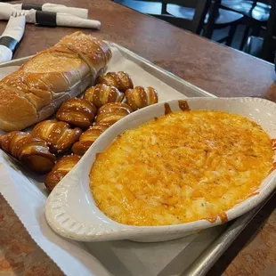 a platter of food